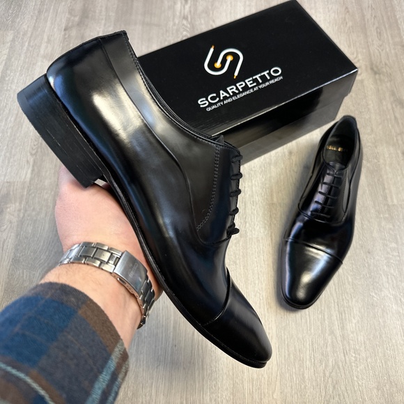 Black Dress Shoe - Leather Sole